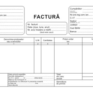 Facturier A5, 3ex nepersonalizat