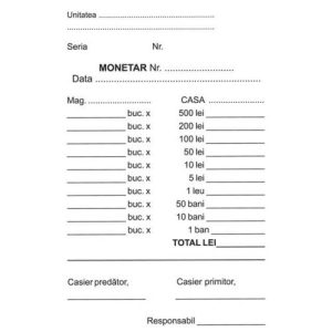 Monetar A6 2ex nepersonalizat